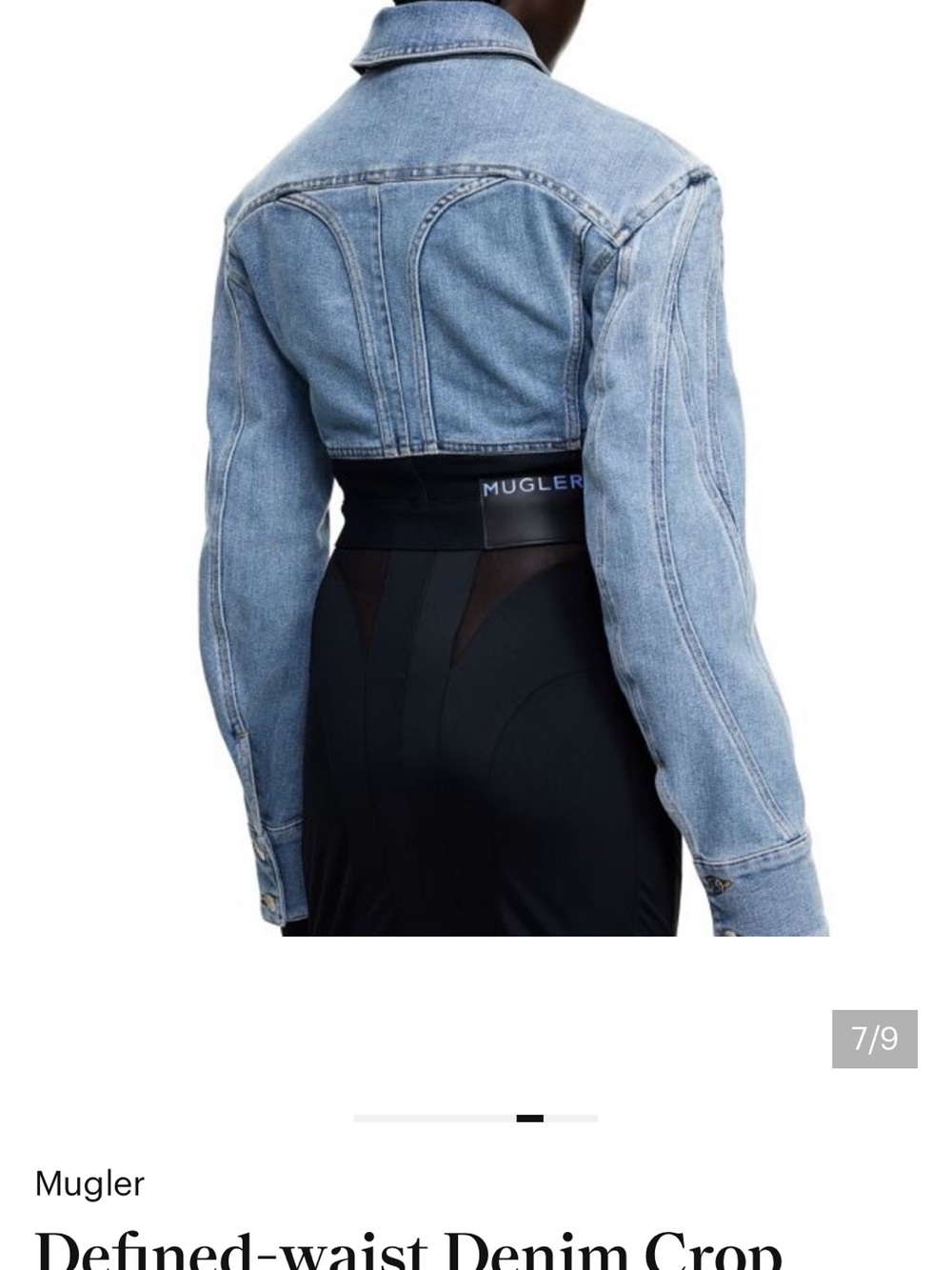 MUGLER X H&M denim jacket
